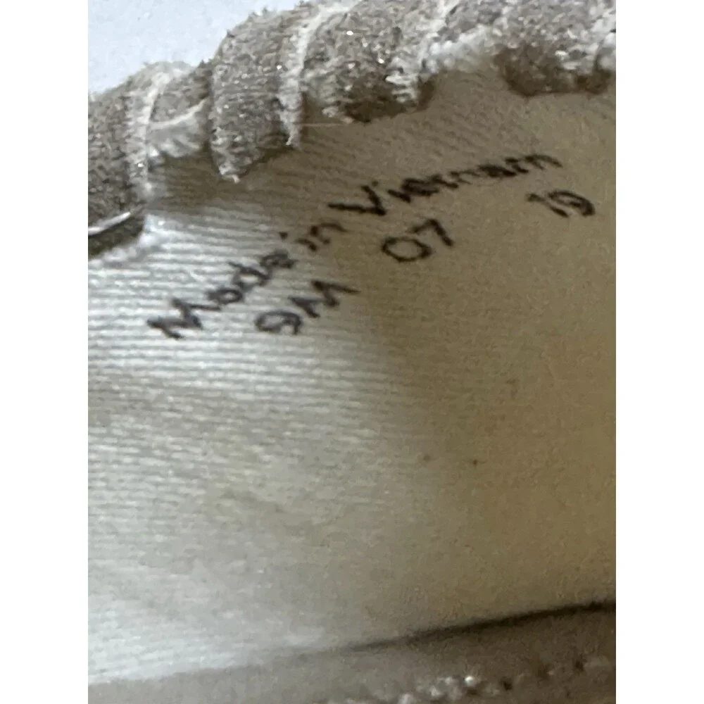 Jack Rogers Womens Size 9 Silver Metallic Palmer Espadrille Wedge Fits Like 8.5